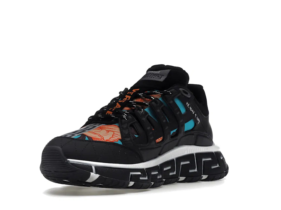Versace Trigreca Black Blue Orange