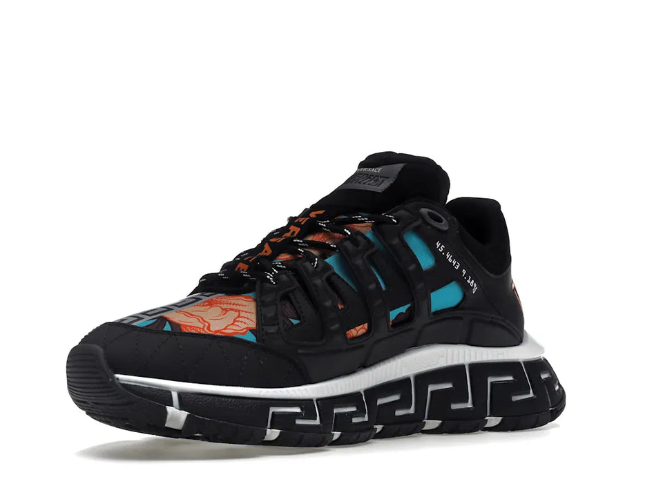 Versace Trigreca Black Blue Orange