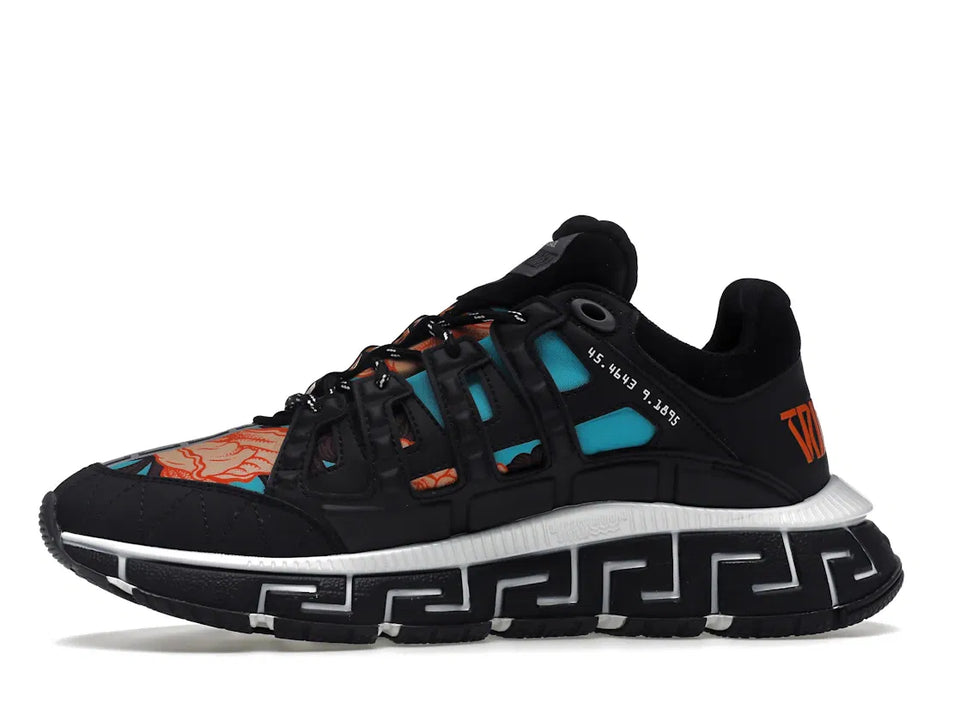 Versace Trigreca Black Blue Orange