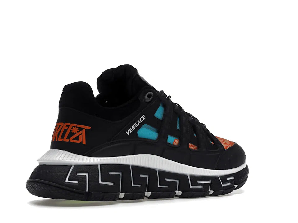 Versace Trigreca Black Blue Orange