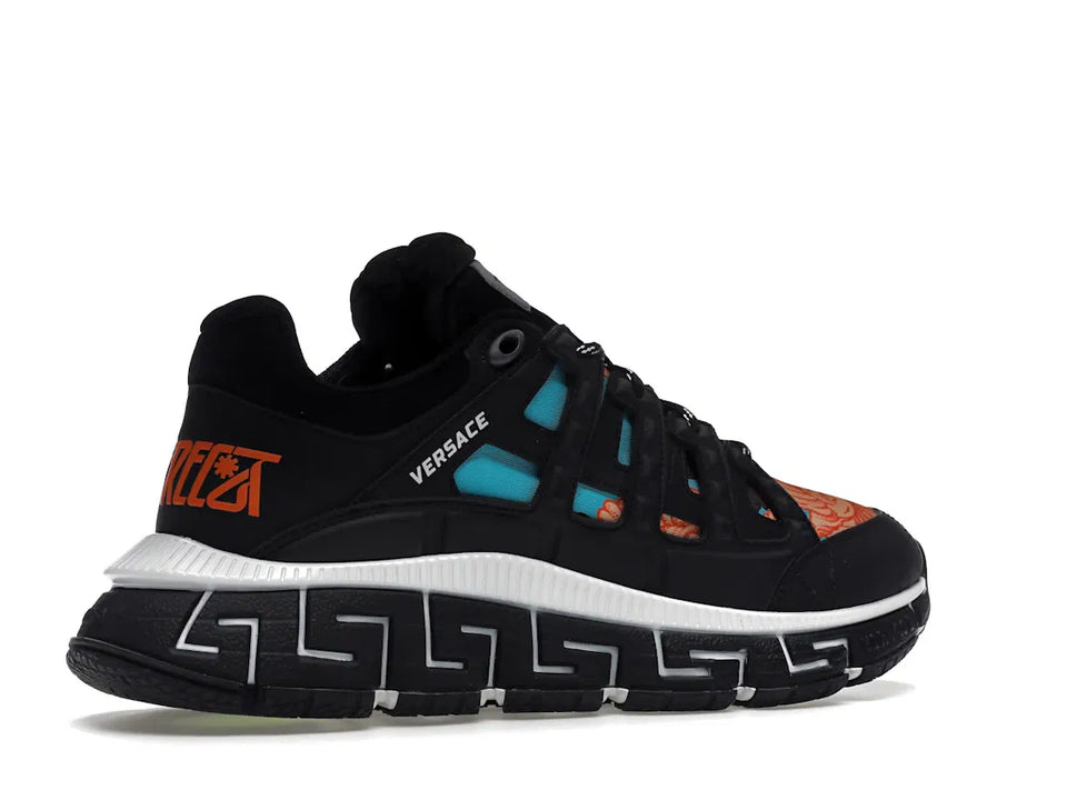 Versace Trigreca Black Blue Orange
