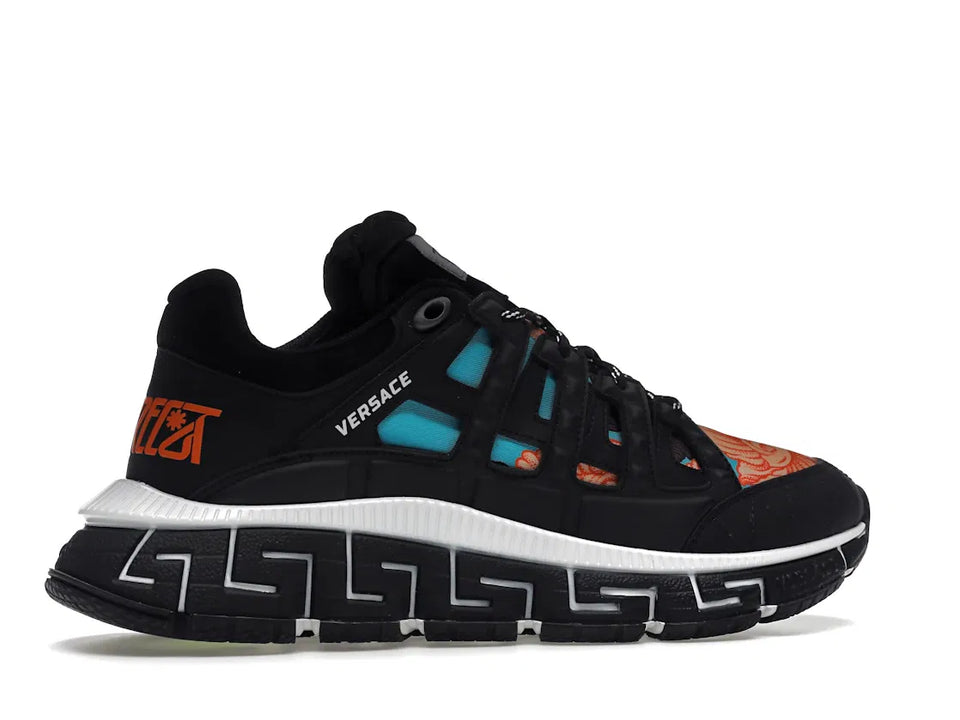 Versace Trigreca Black Blue Orange