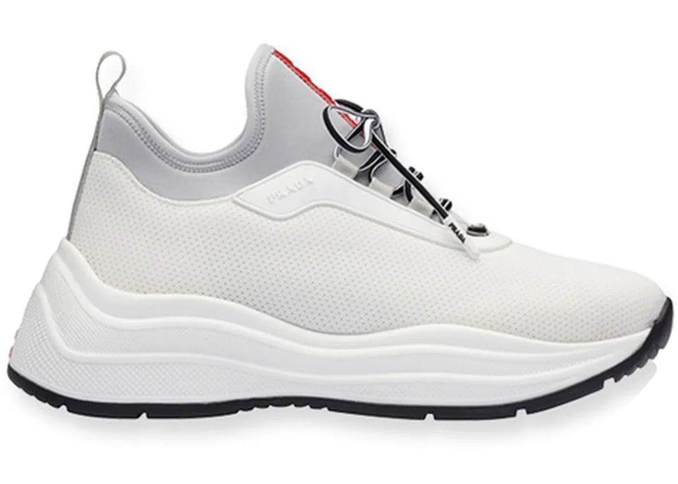 Prada Neoprene Logo White (Women's)