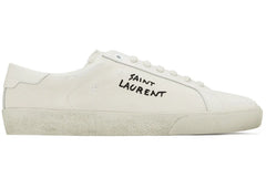 Saint Laurent Court Classic SL/06 Low Distressed Cream (Women's)