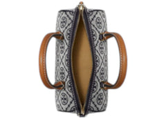 Tory Burch T Monogram Mini Barrel Bag Navy