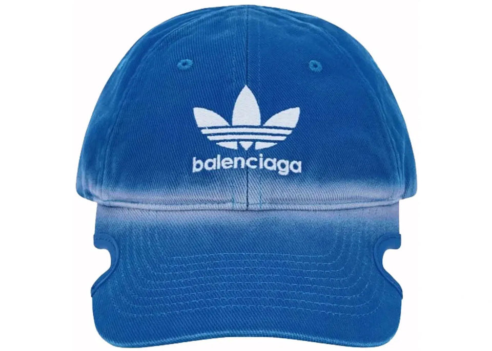 Balenciaga x adidas Trefoil Balenciaga Logo Cap Blue/White