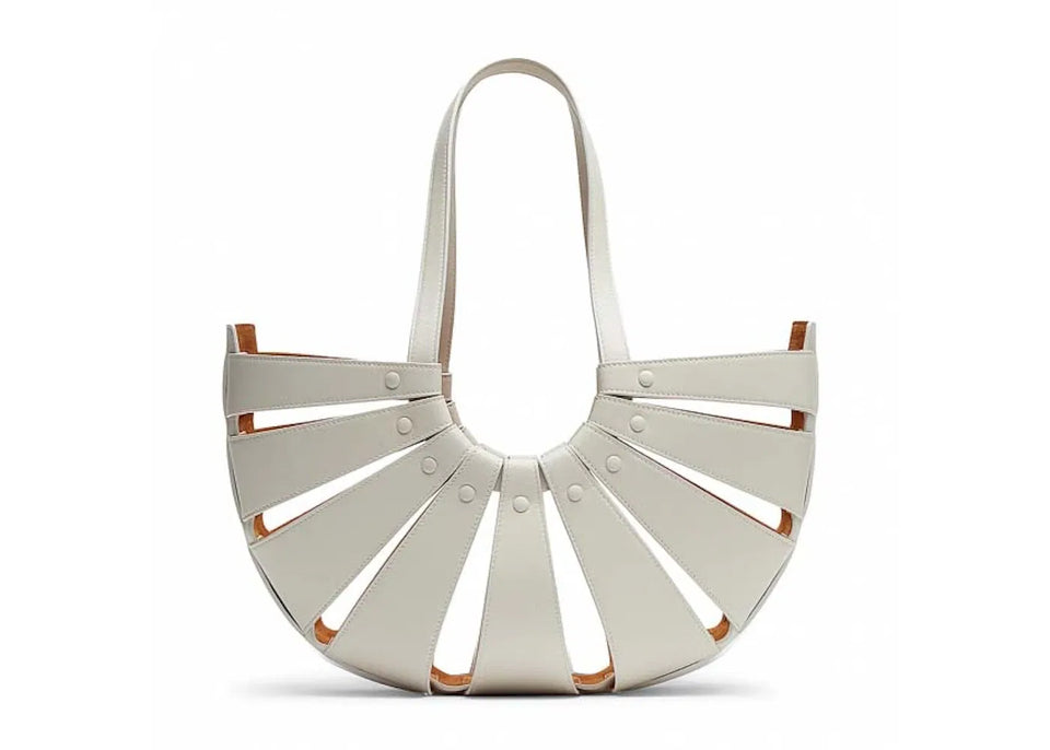 Bottega Veneta The Shell Medium Handbag Grey