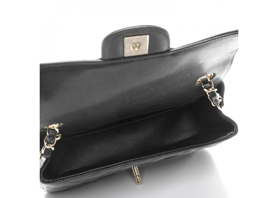 Chanel Mini Rectangular Flap Black Caviar