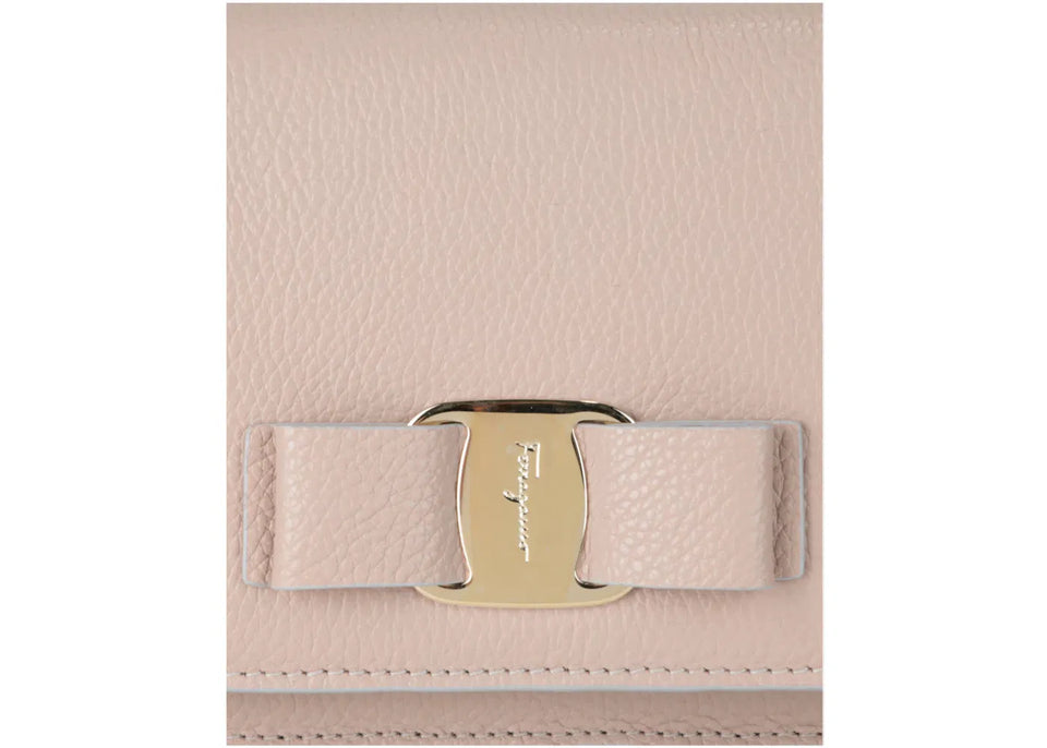 Ferragamo Vara Bow Crossbody Light Pink