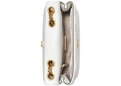 Tory Burch Kira Diamond Quilt Small Convertible Shoulder Bag Blanc