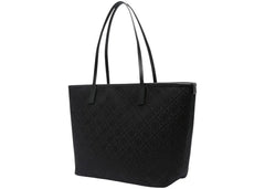 Tory Burch T Monogram Zip Tote Black