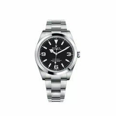 Rolex Explorer Black Dial 39Mm Stainless Steel Oyster Bracelet Automatic Men’S Watch