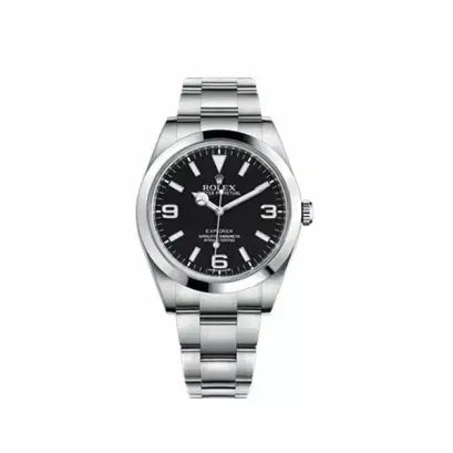 Rolex Explorer Black Dial 39Mm Stainless Steel Oyster Bracelet Automatic Men’S Watch