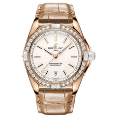 Breitling Chronomat Super Chronomat Automatic 38 White/Leather Ø38 mm