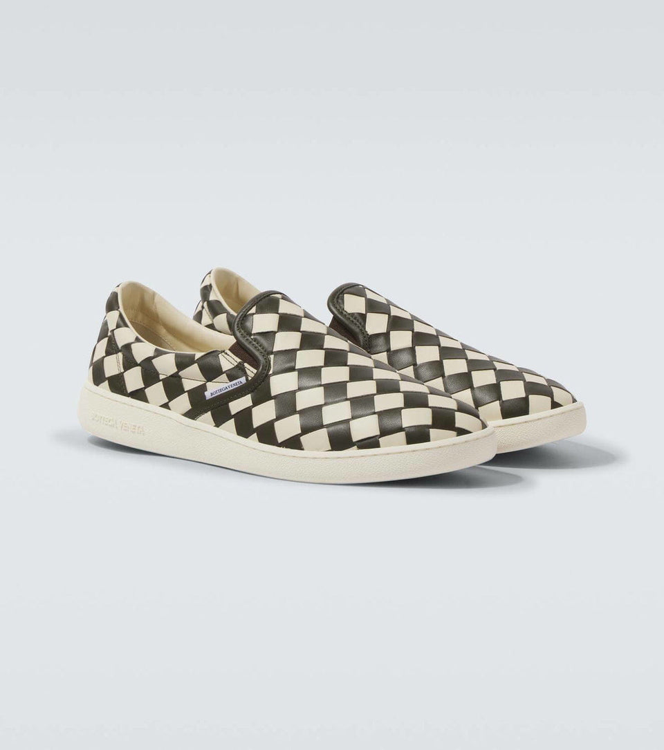 Bottega Veneta Sawyer Intrecciato leather slip-on sneakers