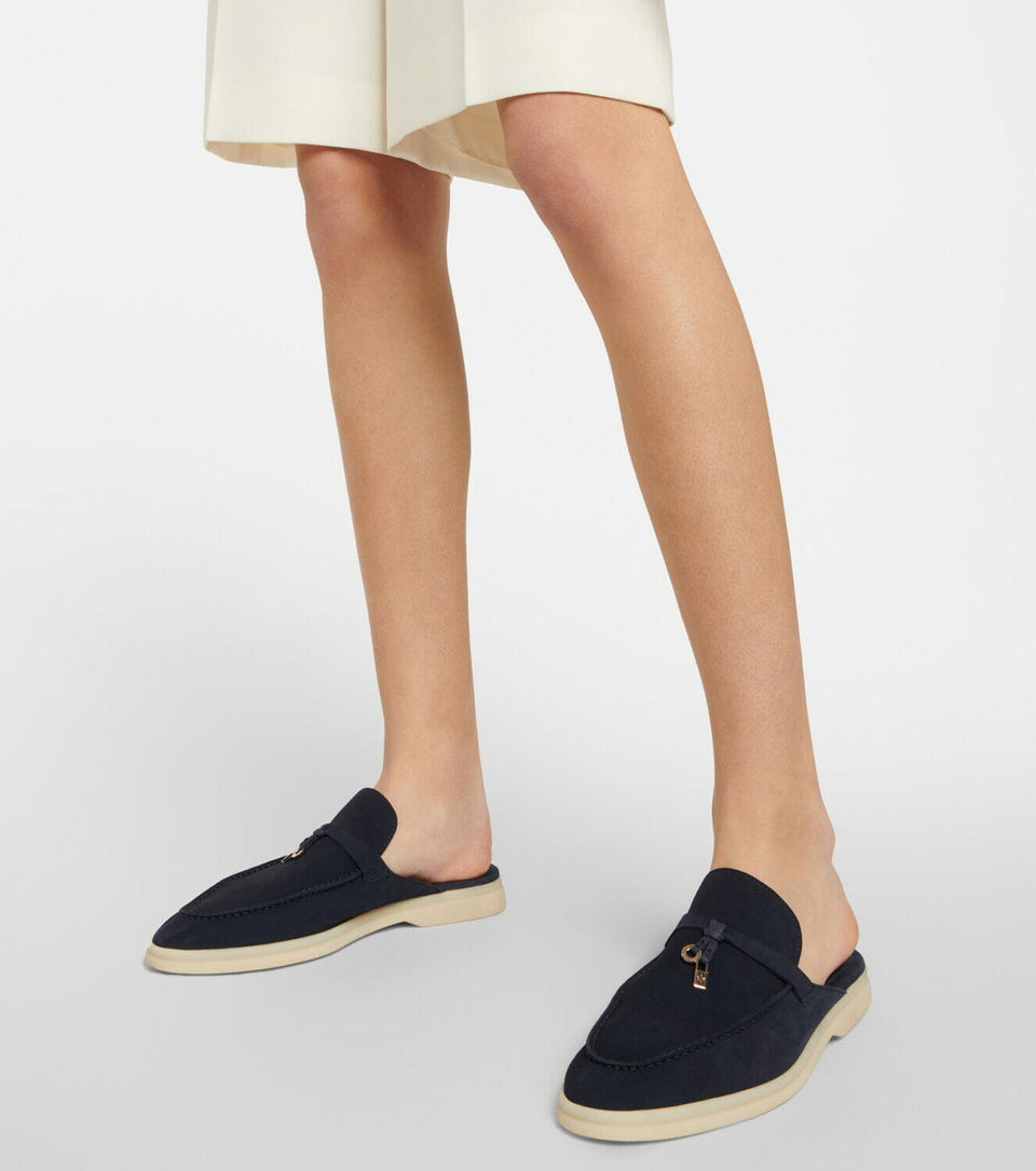 Babouche Charms Walk suede slippers
