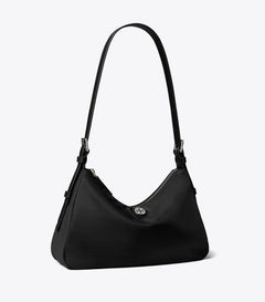Small Nylon Zip-Top Shoulder Bag
