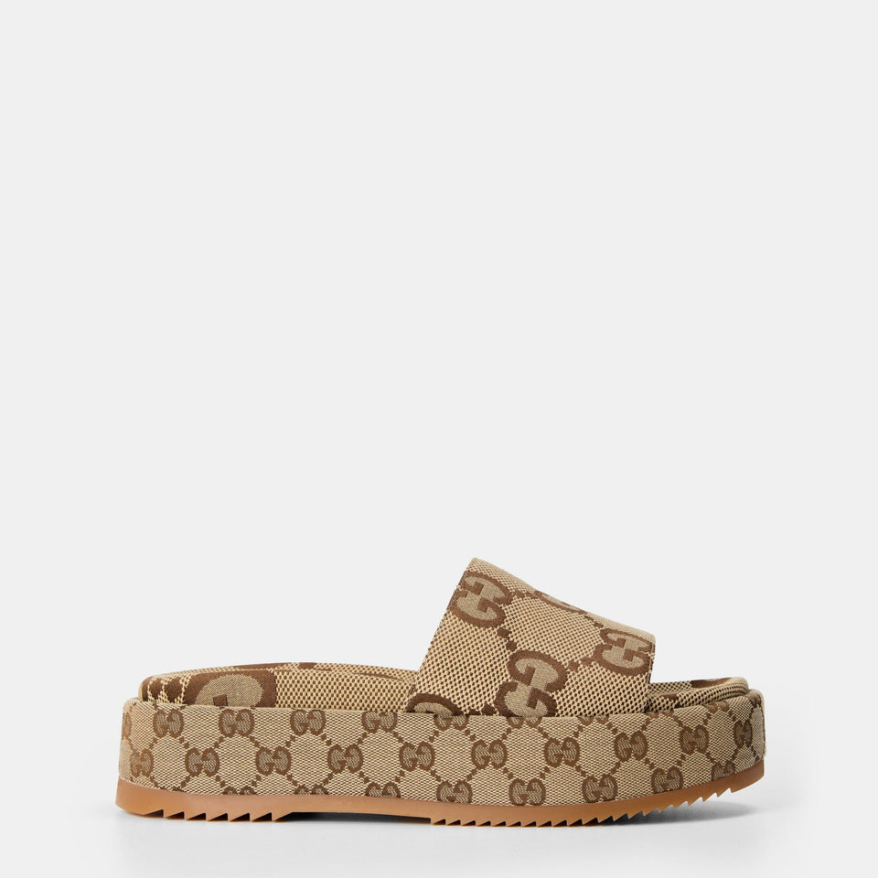 Platform Slide Sandals