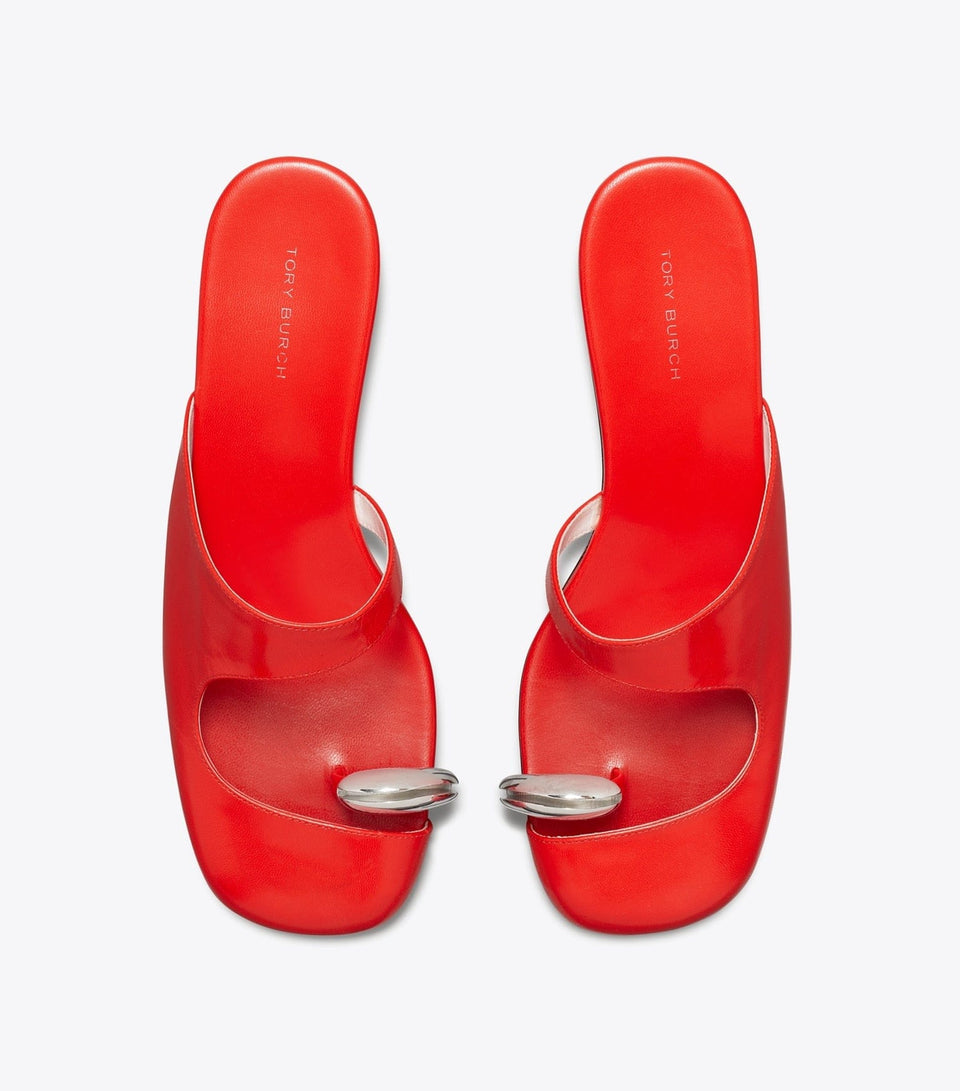 Pierced Mule Wedge