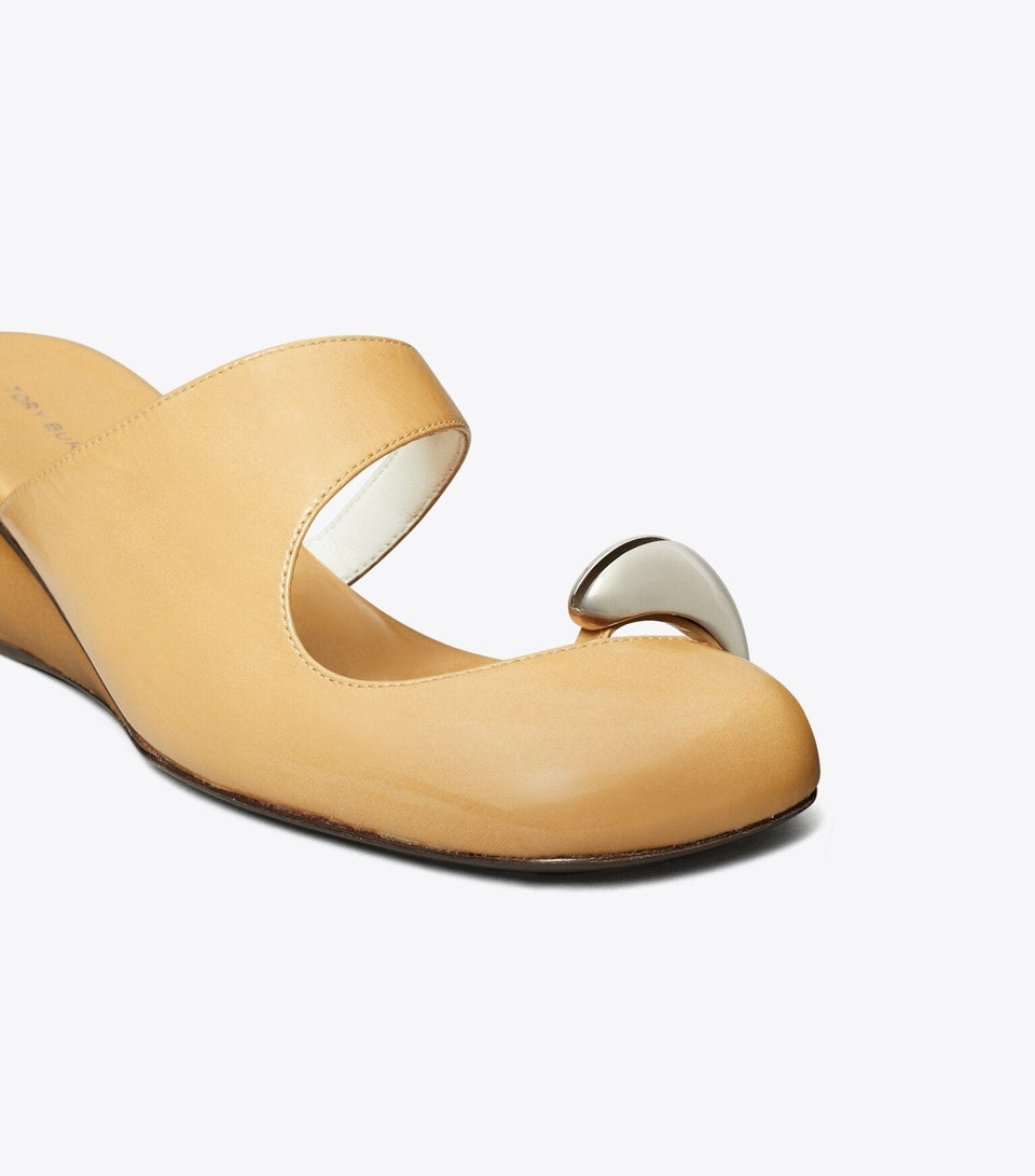 Pierced Mule Wedge