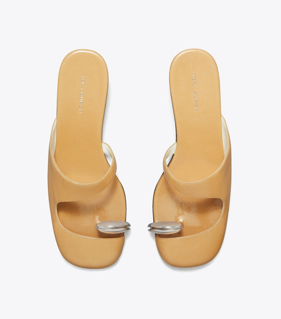 Pierced Mule Wedge