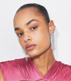 Runway Pavé Serif T Earrings