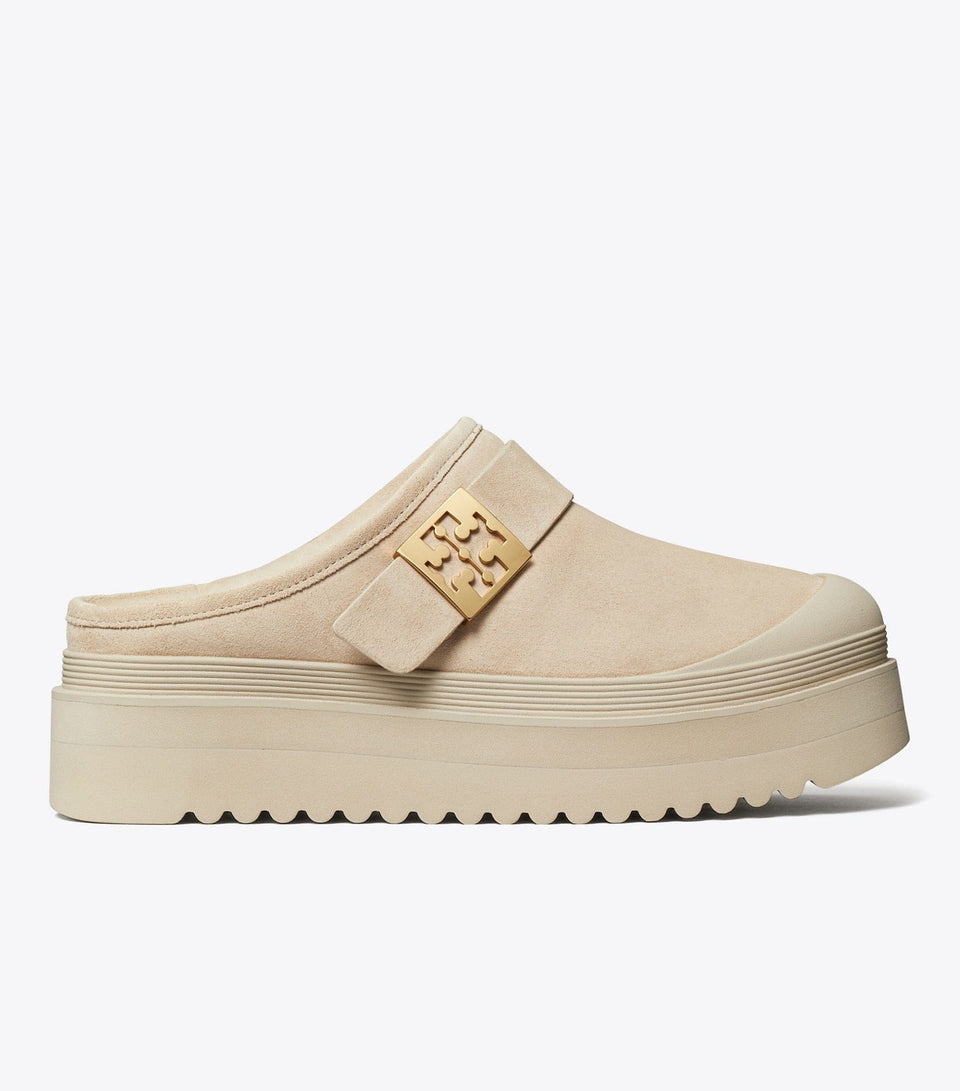 Mellow Shearling Platform Mule