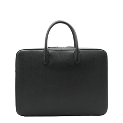 Black Double Brass Zipper Bag