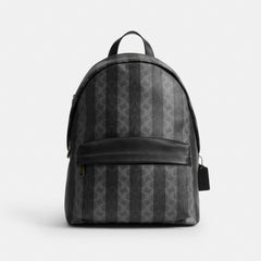 Taylor Backpack In Signature Canvas With Stripes