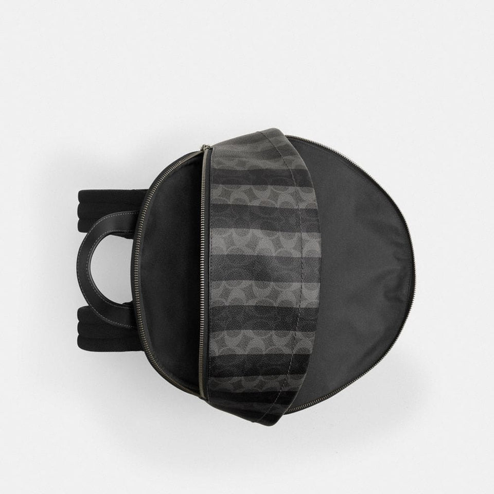 Taylor Backpack In Signature Canvas With Stripes