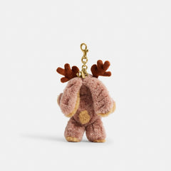 Teddy Bear Bag Charm In Shearling