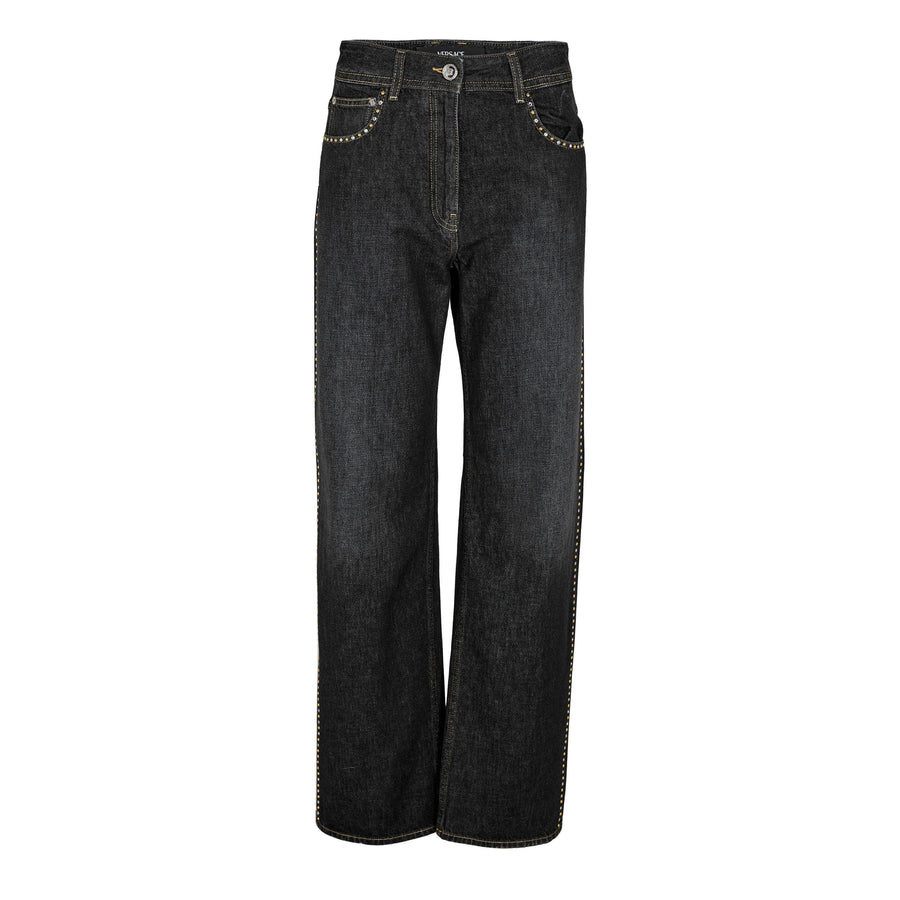 Embellished High-Rise Jeans