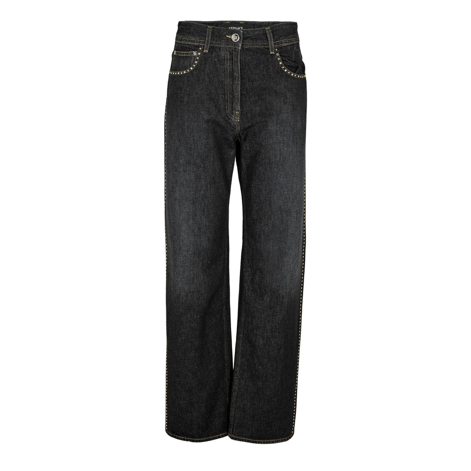 Embellished High-Rise Jeans