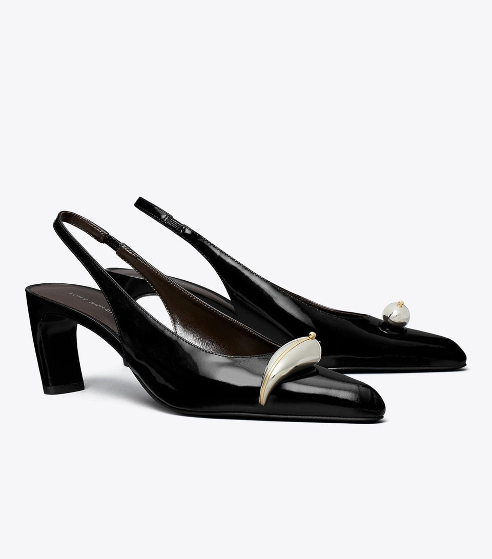 Pierced Slingback Heel