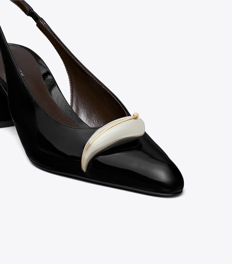 Pierced Slingback Heel