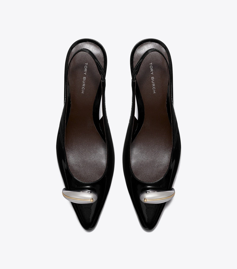 Pierced Slingback Heel