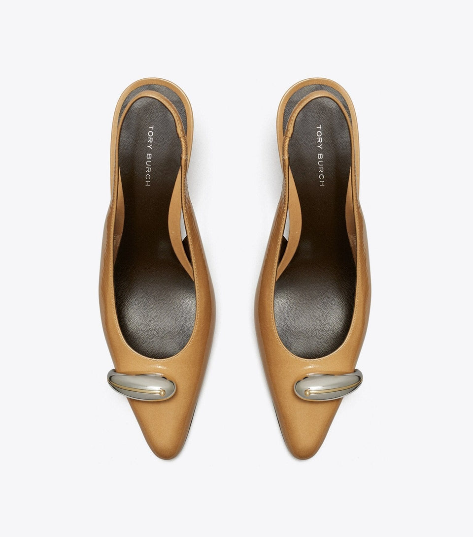 Pierced Slingback Heel