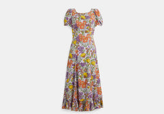 Restored Floral Midi Dress