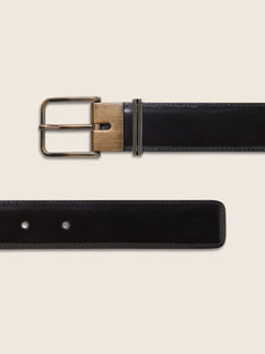 Zegna Black Leather Belt