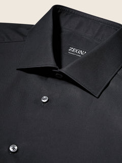 Zegna Black Trofeo Comfort Cotton Shirt
