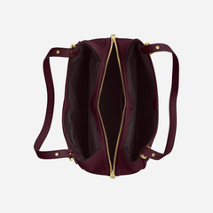 COACH Erin Shoulder Bag Pebbled Leather/Gold/Dark Wine