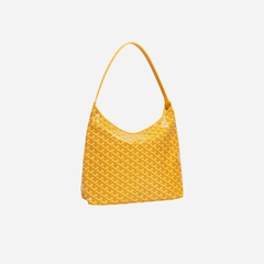 Goyard Goyardine Yellow Boheme PM Hobo Bag Palladium Hardware
