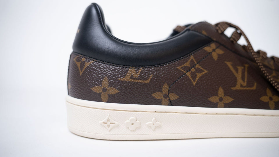 LOUIS VUITTON Luxembourg Sneakers Brown Logo Monogram (UK 7)