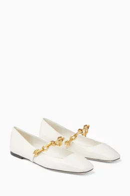 Jimmy Choo Diamond Tilda Flats in Leather