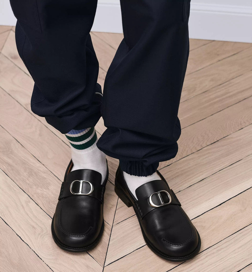 Dior Archie Moccasin Smooth black calfskin