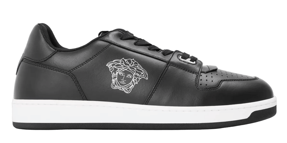 Versace Men's Medusa Sneak Low-Top Trainers Black