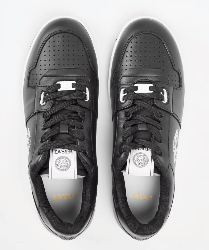 Versace Men's Medusa Sneak Low-Top Trainers Black