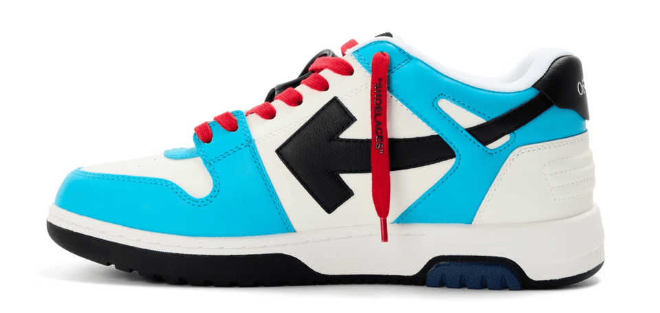 Off White Men's Outofoffice Calf Leather Low-Top Trainers Blue/Black