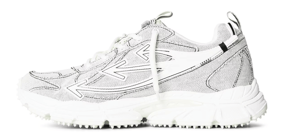 Off White Men's Denim BRB Trainers White