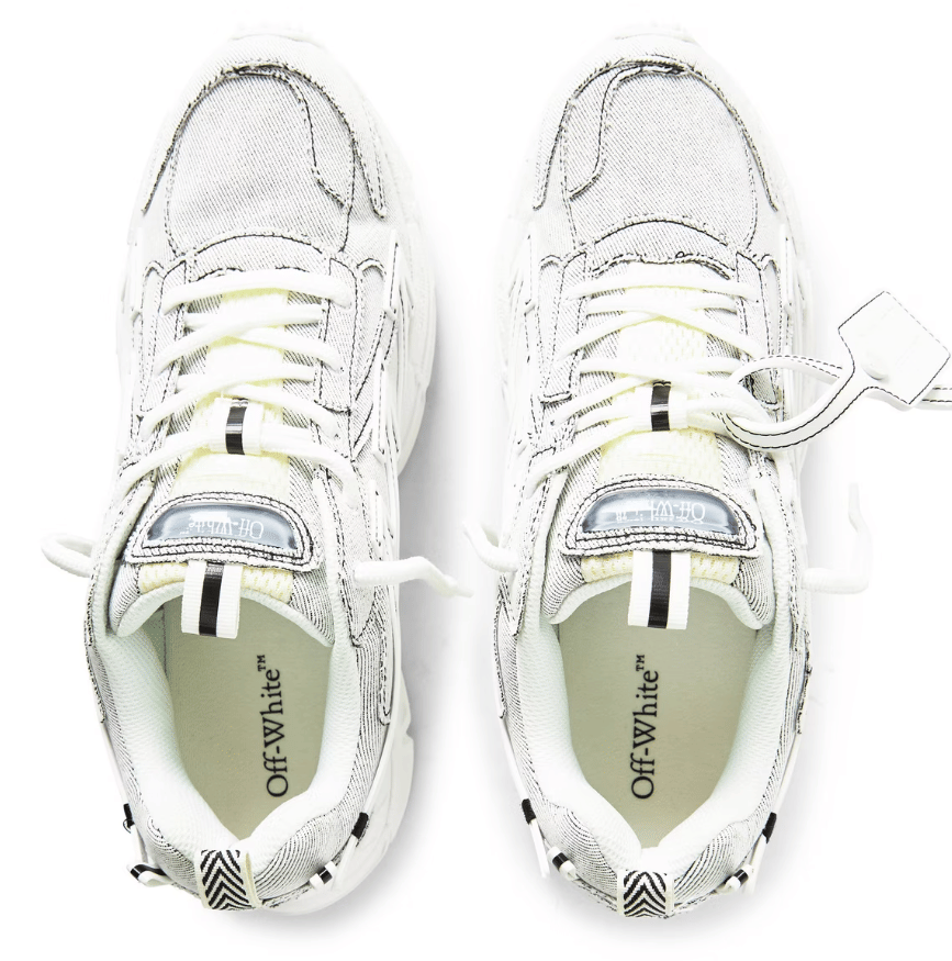 Off White Men's Denim BRB Trainers White